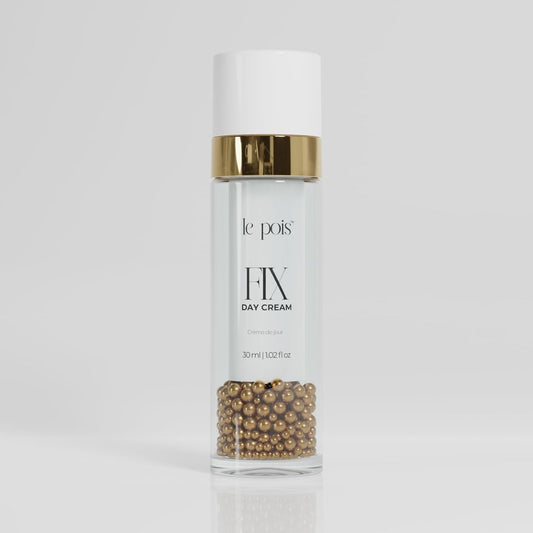Le Pois FIX Day Cream, Anti-Aging Wrinkle-Smoothing Face Moisturizer for Women, Fragrance-Free Plant-Based Pea Protein Cream for Dry Sensitive Skin, Cruelty-Free, 1.02 Fl. oz.