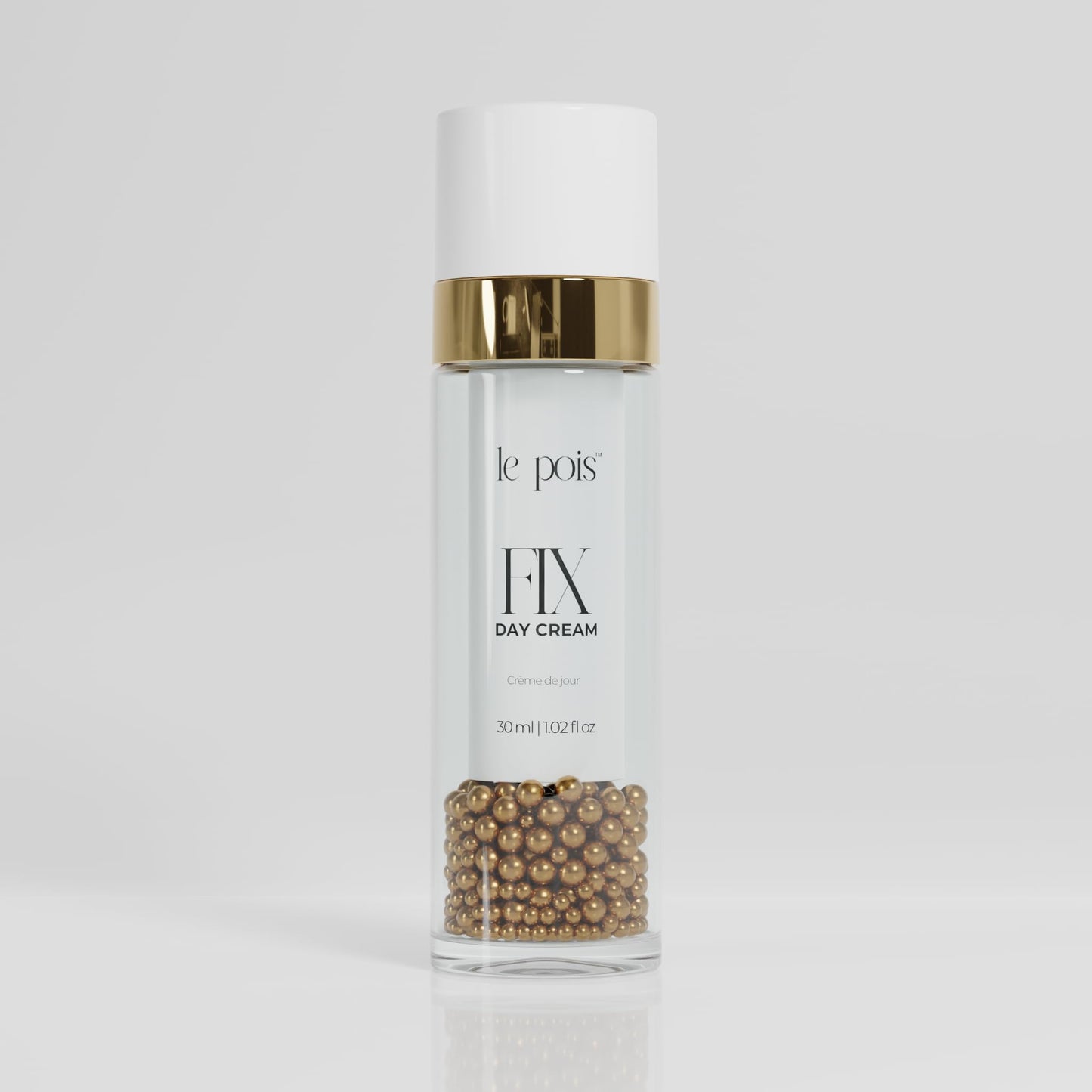 Le Pois FIX Day Cream, Anti-Aging Wrinkle-Smoothing Face Moisturizer for Women, Fragrance-Free Plant-Based Pea Protein Cream for Dry Sensitive Skin, Cruelty-Free, 1.02 Fl. oz.
