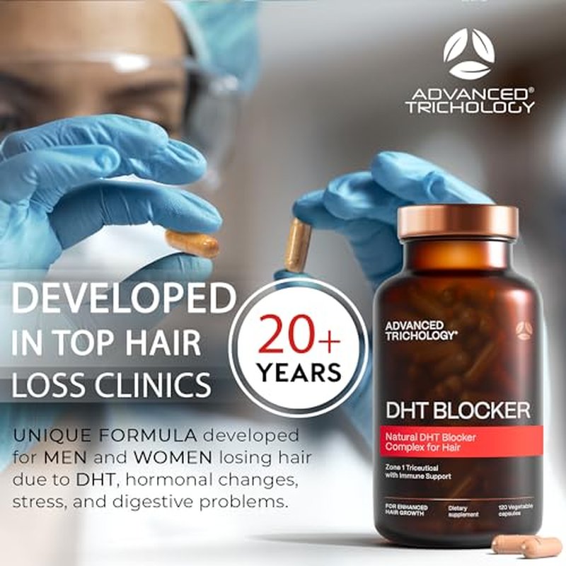 DHT Blocker - Hair Growth Supplement for Genetic Thinning for Men and Women | Approved* by American Hair Loss Association | Guaranteed, Backed by 20 Years of Experience in Hair Loss Treatment Clinics