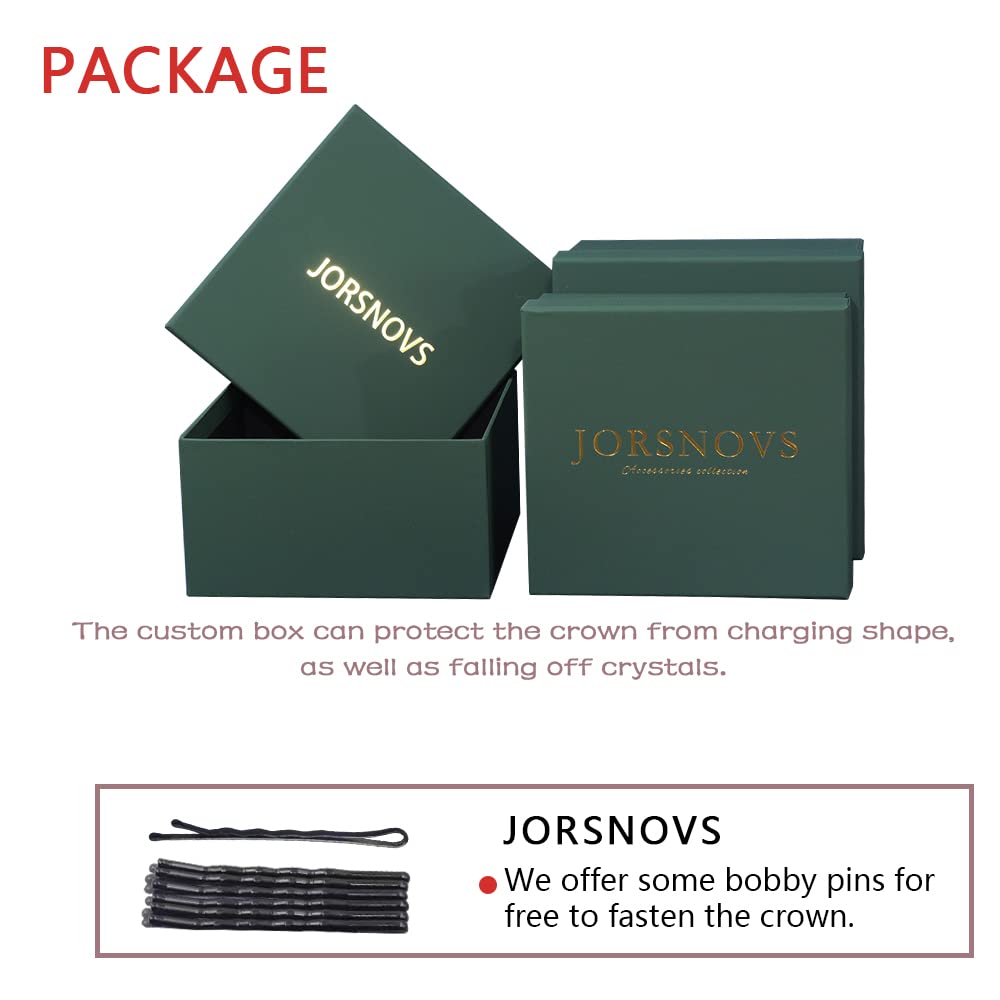 Jorsnovs Fashion CZ Bride Hair Accessories for Wedding Cubic Zirconia Tiaras Quinceanera Crowns Coronas Bridal Headband