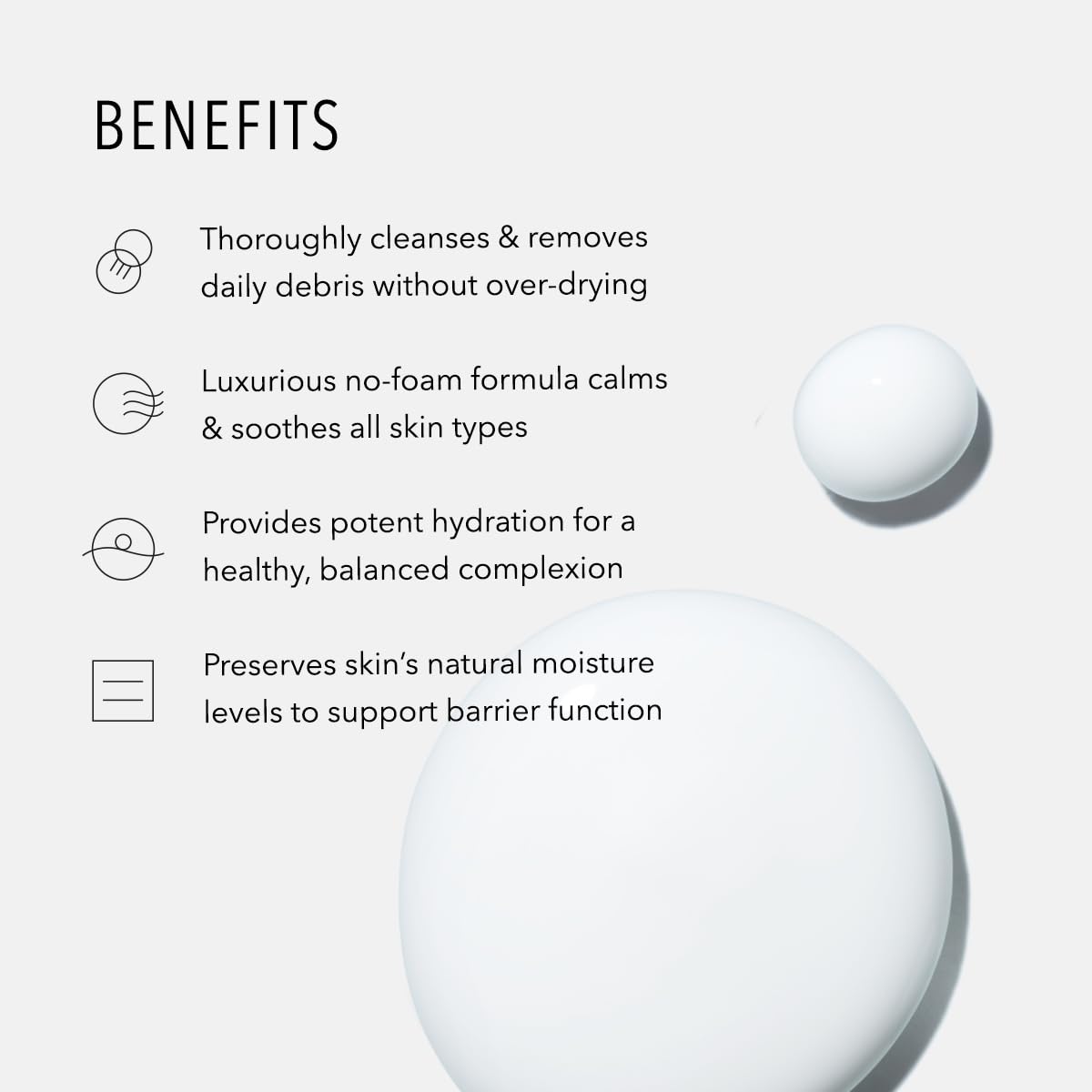 HydroPeptide Cashmere Cleanse, Facial Rose Milk, Clean & Balance Skin's Natural Oils, 6.76 Ounce