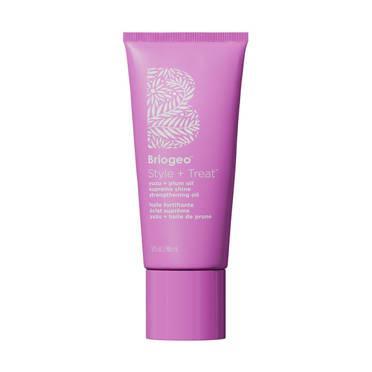 Briogeo Style + Treat Supreme Shine Strengthening Oil | Gloss-to-Oil Heat Protectant for Shine, Smoothness & Strength| Silicone-Free| Vegan & Cruelty-Free | 1.5 oz