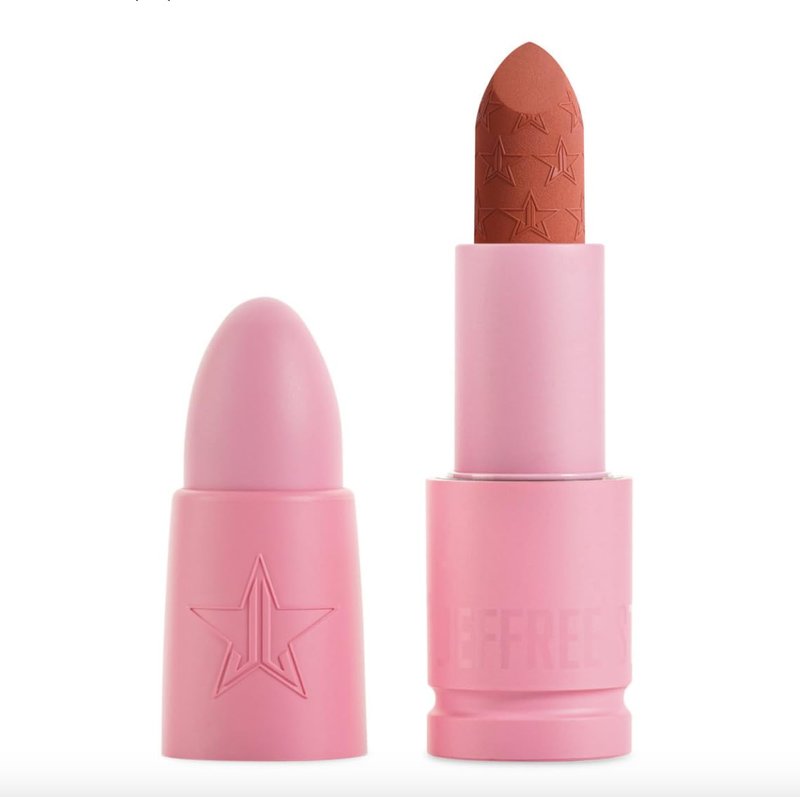 Jeffree Star Cosmetics Velvet Trap Lipstick – Libra Lynn (Medium) – Richly Pigmented, Long-Wear Lip Color with Luxurious Velvet-Matte Finish in Iconic Pink Packaging