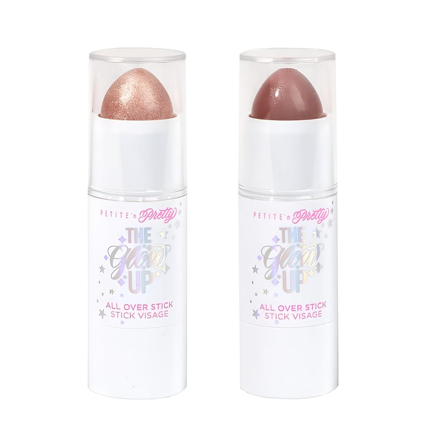 Multi Stick for Eyes, Lips & Cheeks - Creamy & Shimmery 2-Pack | Stay Golden Makeup for Kids & Teens
