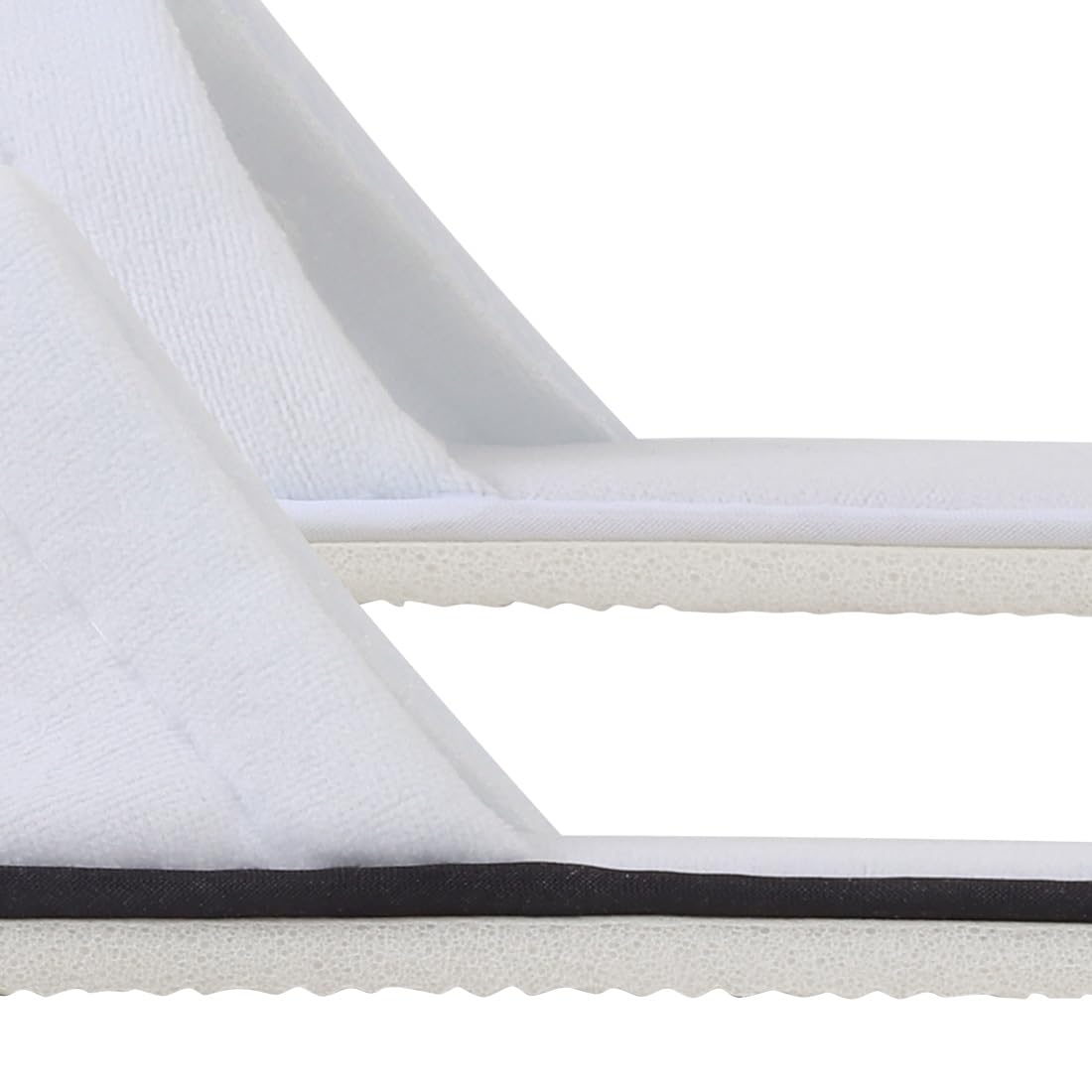 Yeios 20 Pairs Disposable Slippers for Guests Hotel Slippers Non-slip Washable Bulk for Spa House Travel for Adult for Men and Women White