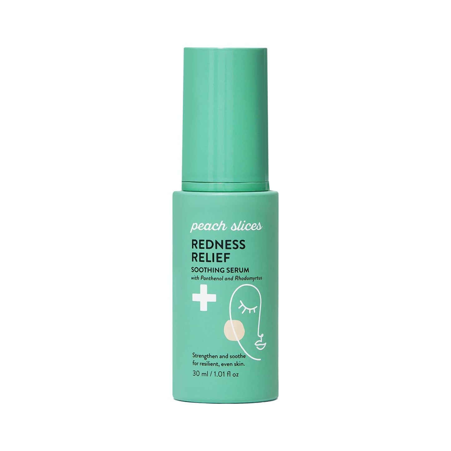 Peach Slices - Redness Relief Soothing Serum (1.01 oz) - Strengthen & Soothe - Resilient & Even Skin - Panthenol, Rhodomyrtus, Cica, & Allantoin - Vegan, Cruelty Free, Korean Skin Care & Beauty