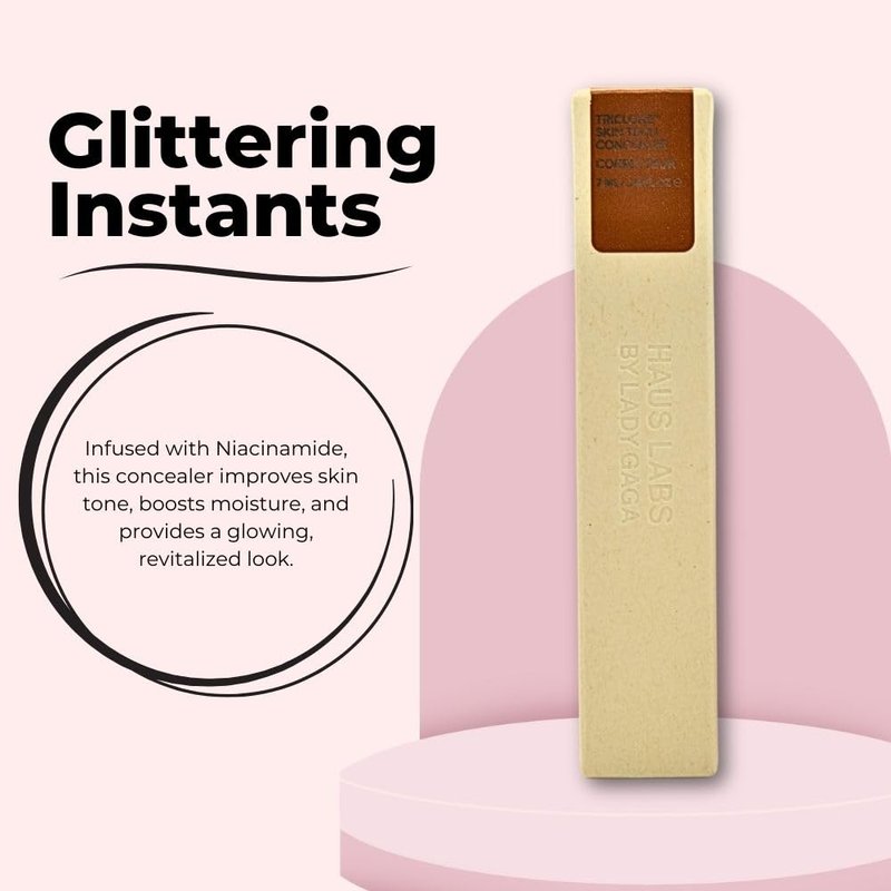 Haus Labs Triclone Skin Tech Hydrating Concealer 43 Medium Deep Golden Yellow Olive Undertones – Brightening, Crease-Resistant, Arnica-Infused