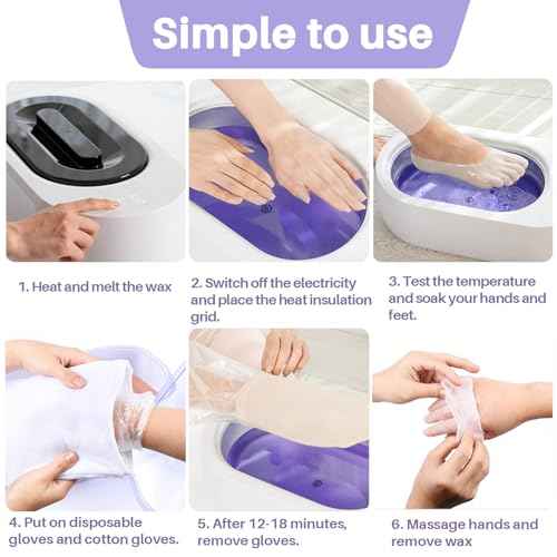 MAQIHAN Paraffin Wax for Hand and Feet - 2 Pack Lavender Scented Paraffin Wax Refills Hand Wax for Dry Skin, Hydration Nourish
