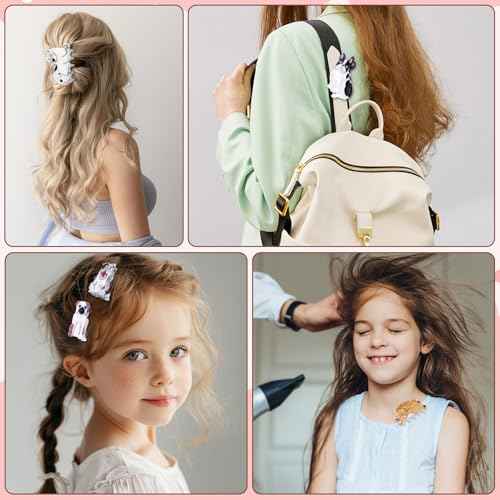 6 Pcs Dog Hair Clips, Cute Small Claw Clips for Short Long Hair, Cellulose Acetate Hair Clips for Women Girls and Dog Lovers