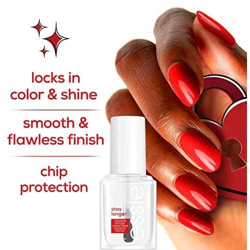 essie Nail Care, Salon-Quality Longwear Top Coat, 8-Free Vegan, Stay Longer, 0.46 fl oz