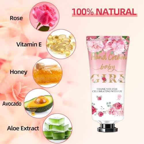 Multipurpose Baby Shower Party Favors - 40 Pack Hand Cream Sets, Wedding & Thank You Gifts for Guests