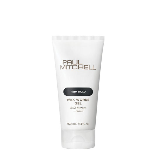 Paul Mitchell Wax Works Hair Gel, Flexible Hold, Bold Texture + Shine, For All Hair Types, 5.1 fl. oz