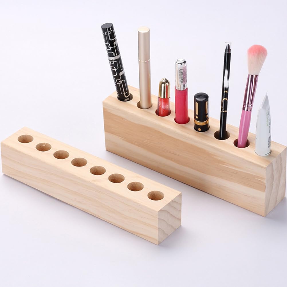 Zerodeko Desktop Cosmetics Rack Multi-Grid Lipstick Organizer and Eyebrow Pencil Storage Stand Compact Durable Makeup Display for Beauty Accessories