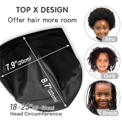Fittia Baby Satin Bonnets for Sleeping: Adjustable for Toddler 6-36 Months, Silky Smooth for Frizzy Curly Hair, Breathable