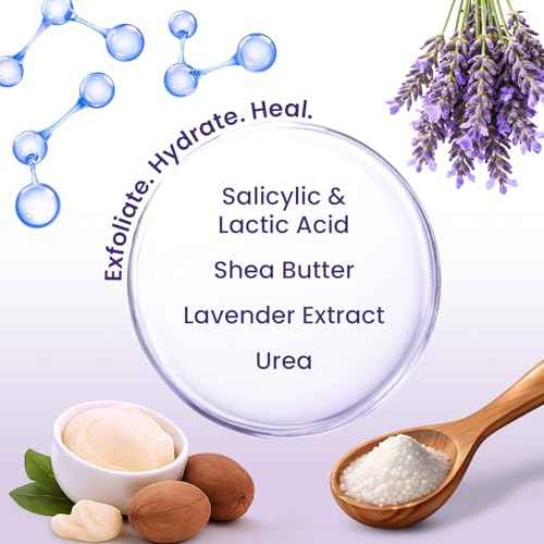 Foot Peeling Mask (6 pairs) Exfoliating Foot Mask for Dry Cracked Feet with Lavender & Shea Butter, Dead Skin & Callus Remover for Feet, Exfoliating Socks for Women & Men, One Size Fits Most