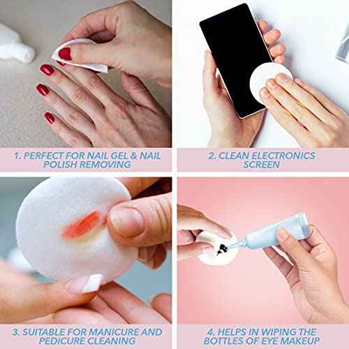 ForPro Professional Collection Premium Nail Wipes, Lint-Free Cotton Wipes for Removing Nail Polish, 1.75", 240-Count