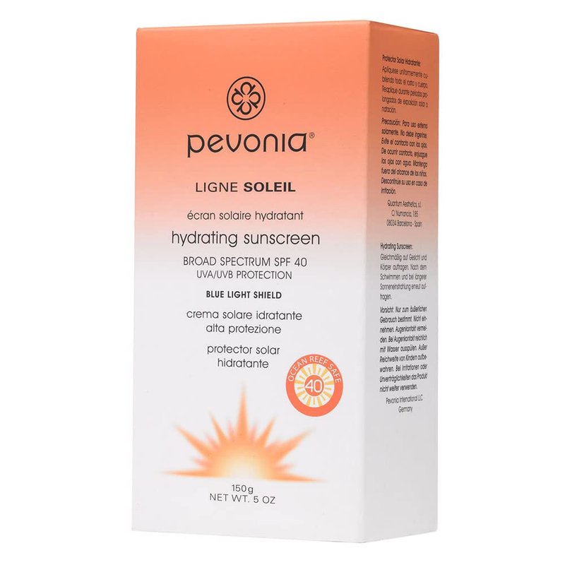 Pevonia Hydrating Sunscreen - Broad Spectrum SPF 40 for All Skin Types | 5g