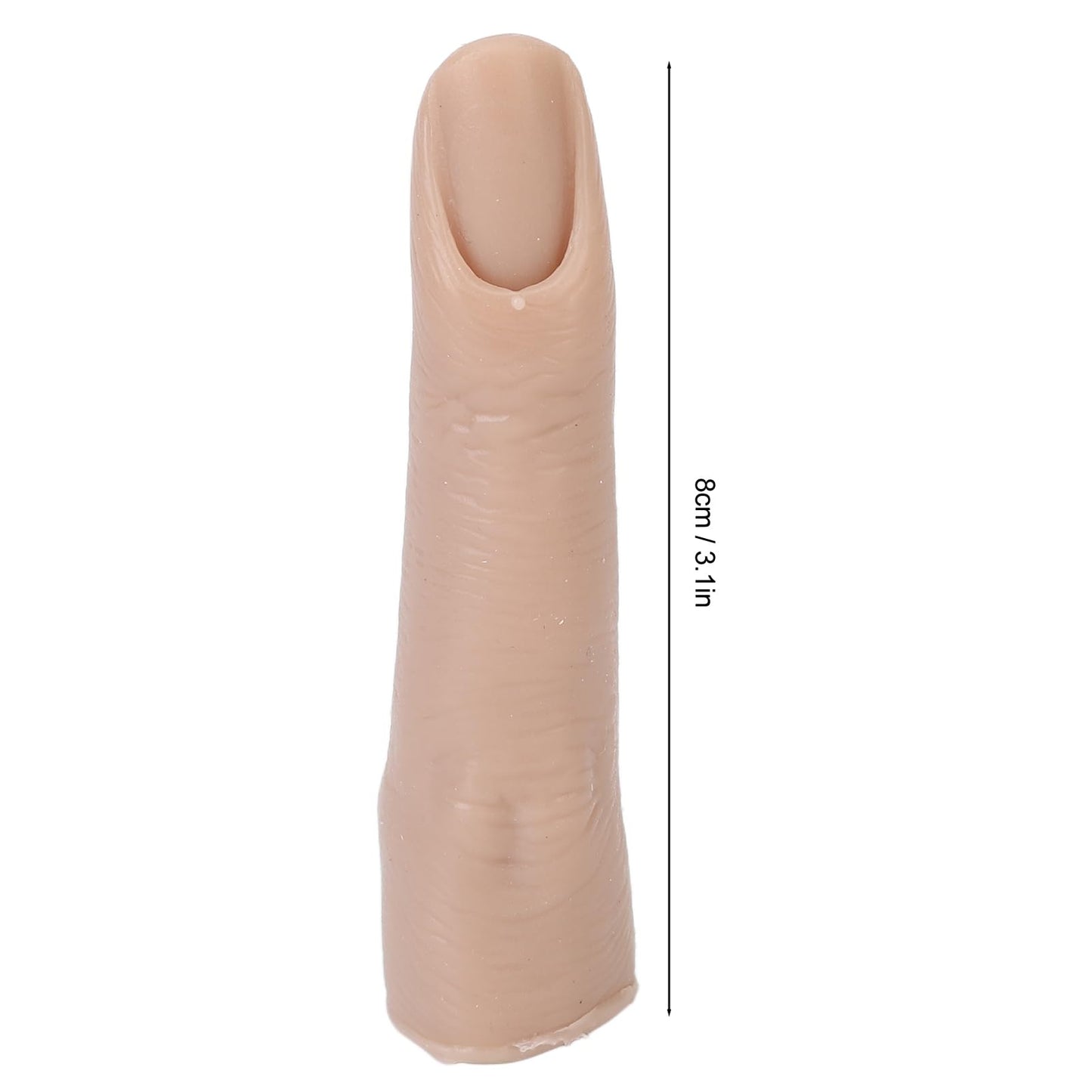 Silicone Joints Nail Finger for DIY Acrylic Nails Practice Flexible Practice Fingers (Dark Skin Color)