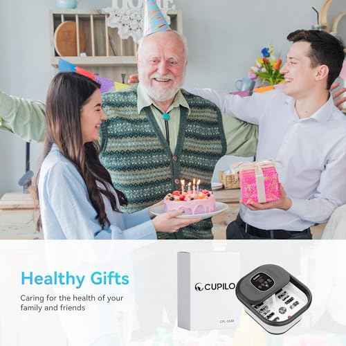 Foot Spa Bath Massager with Heat, Collapsible Foot Massager Spa Soaking Tub with Bubbles, Red Light, Pumice Stone, and Shiatsu Massage Rollers, Pedicure Foot Spa for Relaxation, Gifts