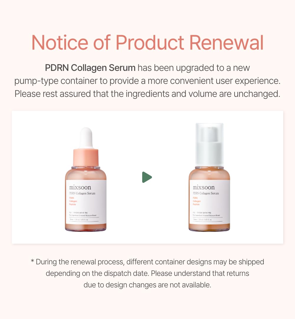 PDRN Collagen Serum - Firming & Hydrating Peptide Moisturizer | 30ml Korean Glass Skin Care