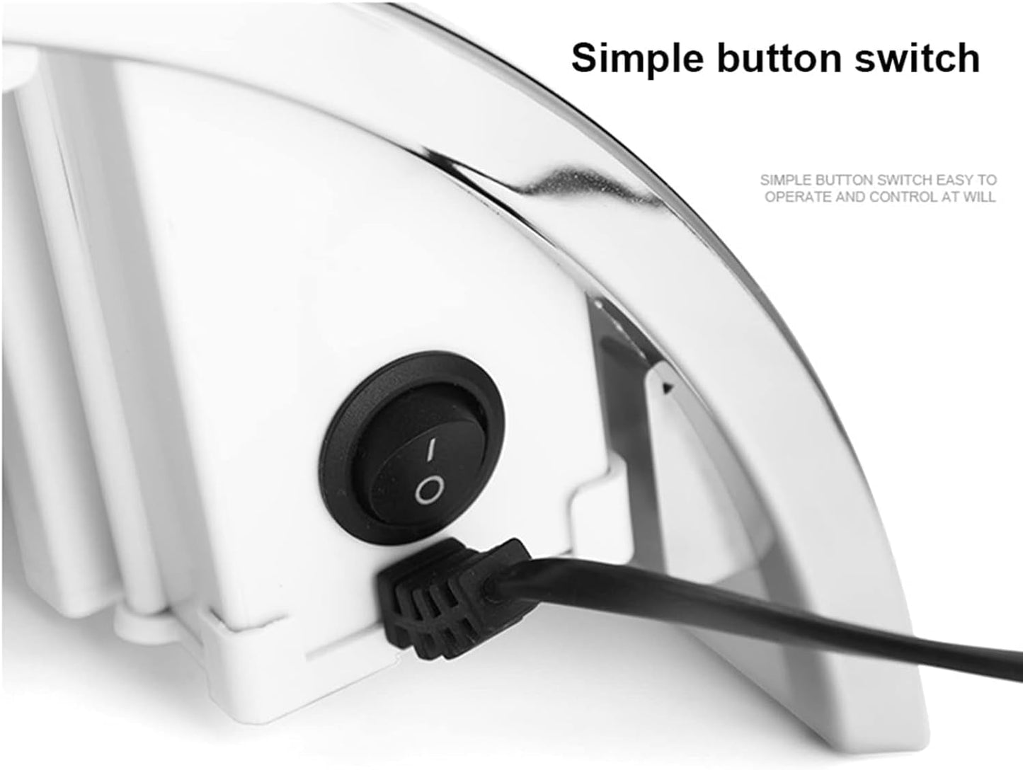 Nail Dust Collector - 80W Adjustable Electric Vacuum for Acrylic Nails | Includes 2 Powerful Fans & Dust Bags (White)