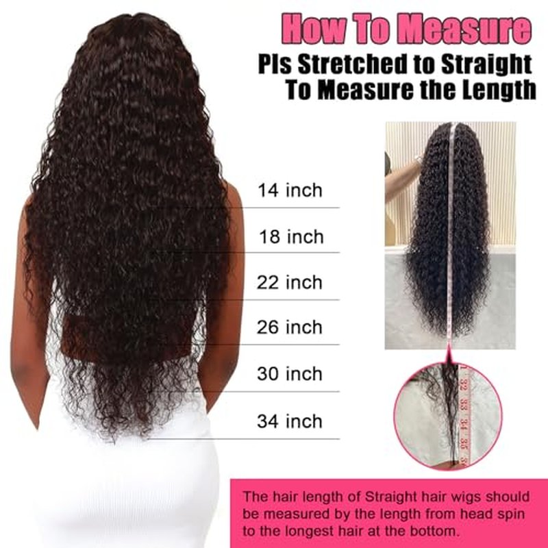 Short Lace Front Wigs for Black Women T Part 13x5.5x1 Glueless HD Lace Pre Plucked Hairline Deep Curly Wigs Afro Curly 100% Human Hair Wig Natural Color 8inch