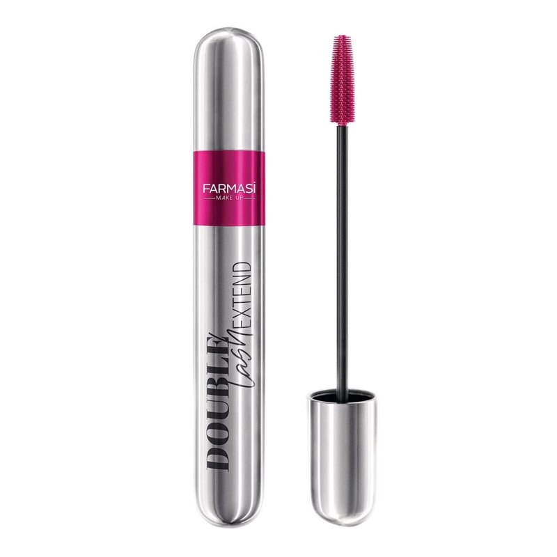 Double Lash Extend Mascara - 2-Step Brush for Length & Volume | Intense Black, Buildable Formula