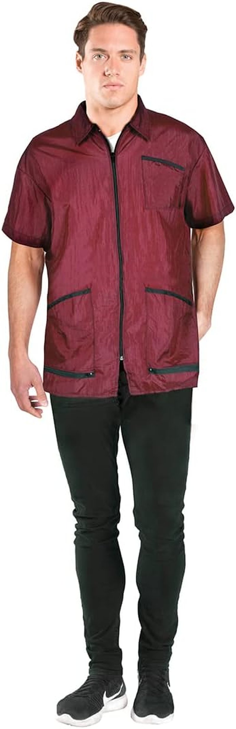 Betty Dain Premier Barber Jacket - Soft, Lightweight, Water-Resistant Nylon | Zippered Front Design
