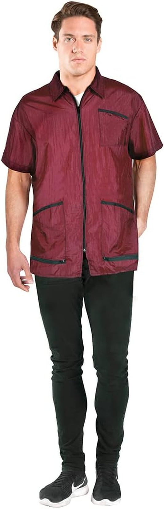 Betty Dain Premier Barber Jacket - Soft, Lightweight, Water-Resistant Nylon | Zippered Front Design