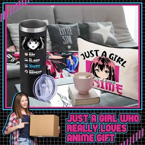 Christmas Anime Japan Kawaii Lover Gifts for Women Anime Lover for Teen Sister Fan Who Loves Japan Gift Birthday Kawaii Gifts Tumblers Cups Blanket Makeup Bag Socks