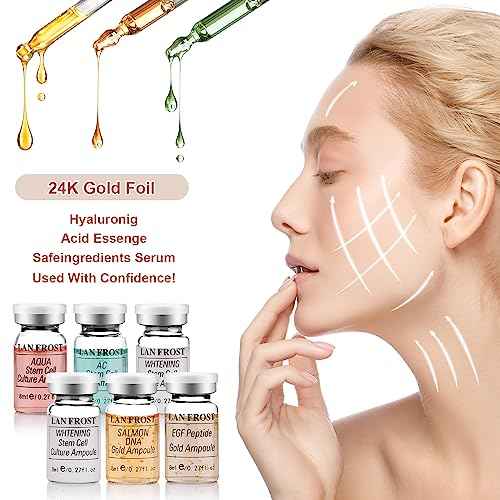 BB Facial Glow Starter Kit Serum Essence Skin Care Set 0.27oz 6 Vials, Skin Care Serum for Face BB Radiance Facial Kit