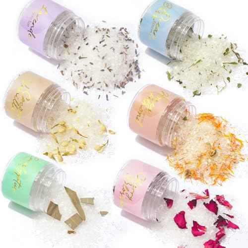 Mothers Day Gifts for Mom - Luxury 9-Piece Floral Epsom Salt Gift Set for Women, Bath & Body Gift Set in Elegant Box | Perfect Christmas, Birthday Gifts for Her & Him, All Occasion Holiday Present