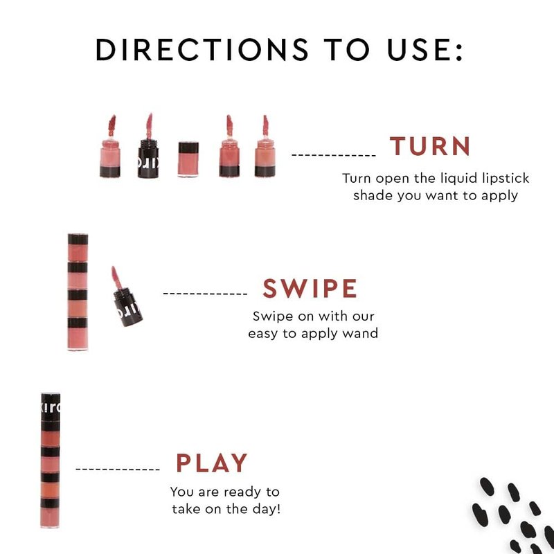 KIRO Four Play Non-Stop Airy Matte Liquid Lip Stack – Ultimate Quad | 4 Nude Lipstick Shades | Long-Lasting, Transfer-Proof, Hydrating, Lightweight | Infused with Avocado & Apricot Oils | 6ml