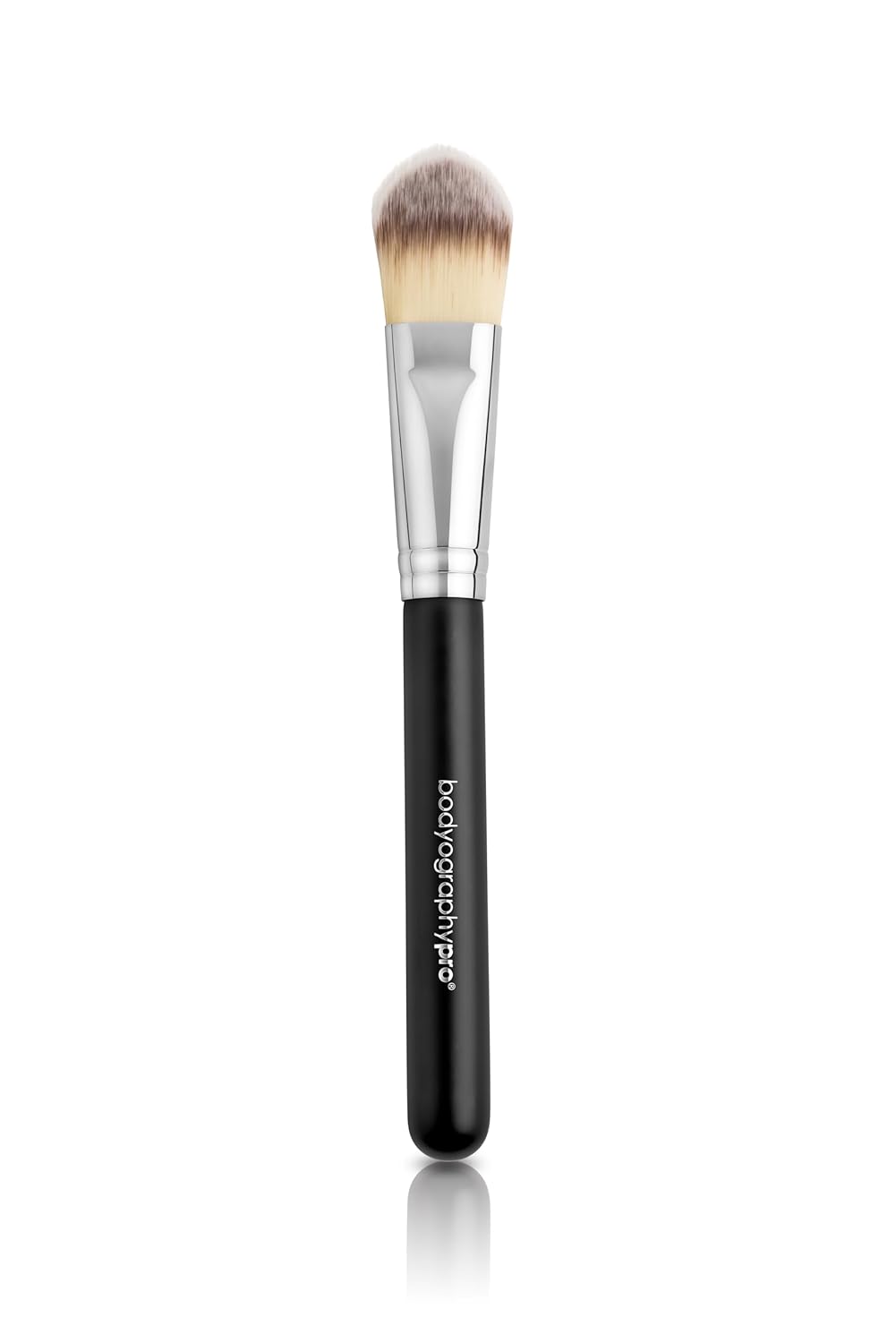 Bodyography Foundation Brush - Flat Top Makeup Tool for Liquid, Cream & Powder | Dense, Travel-Friendly Design for Flawless Blending
