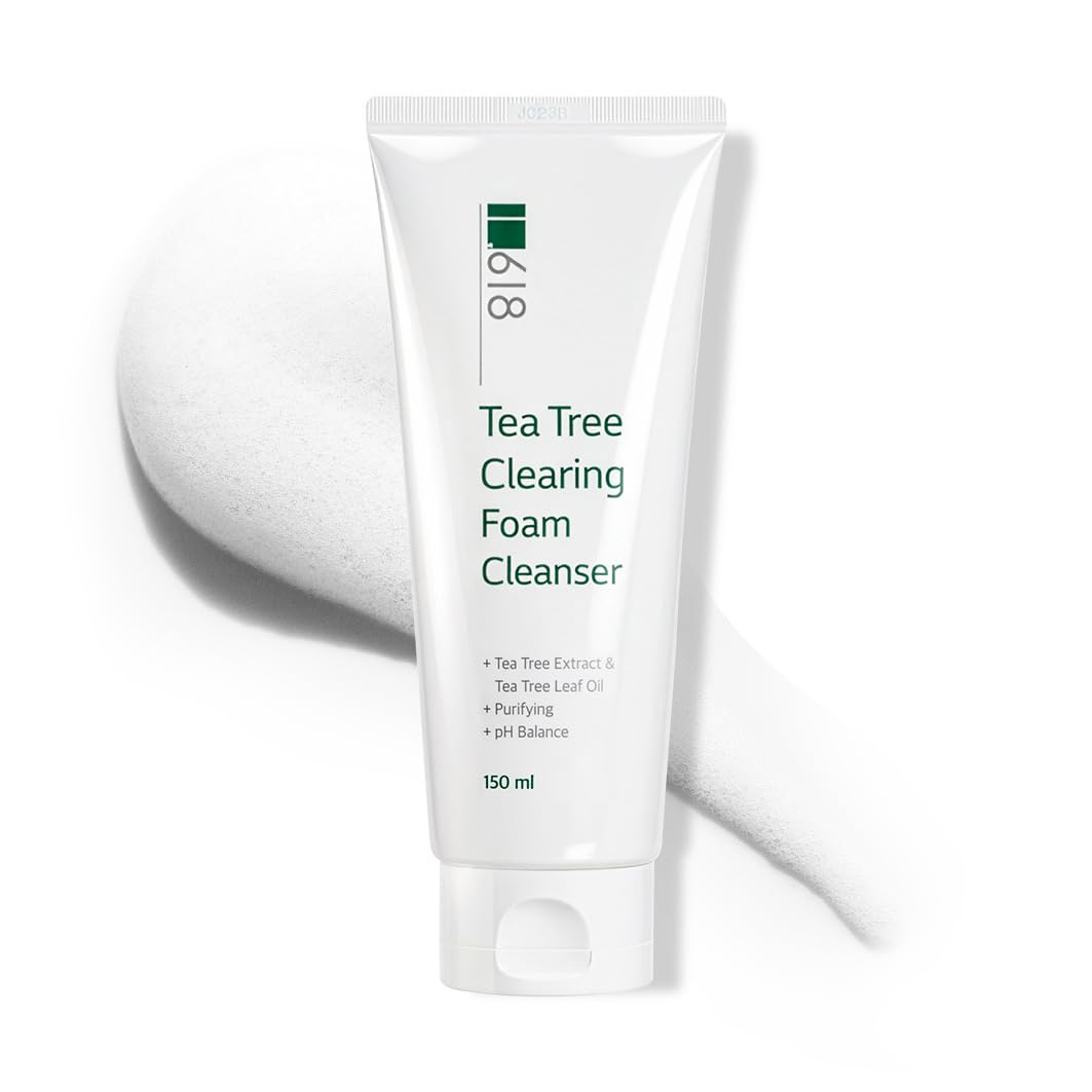Tea Tree Foam Cleanser - BHA & Salicylic Acid Face Wash for Blemish-Prone Skin | 5.07 Fl Oz, pH 6.5