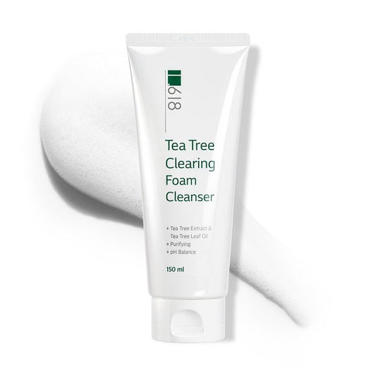 Tea Tree Foam Cleanser - BHA & Salicylic Acid Face Wash for Blemish-Prone Skin | 5.07 Fl Oz, pH 6.5