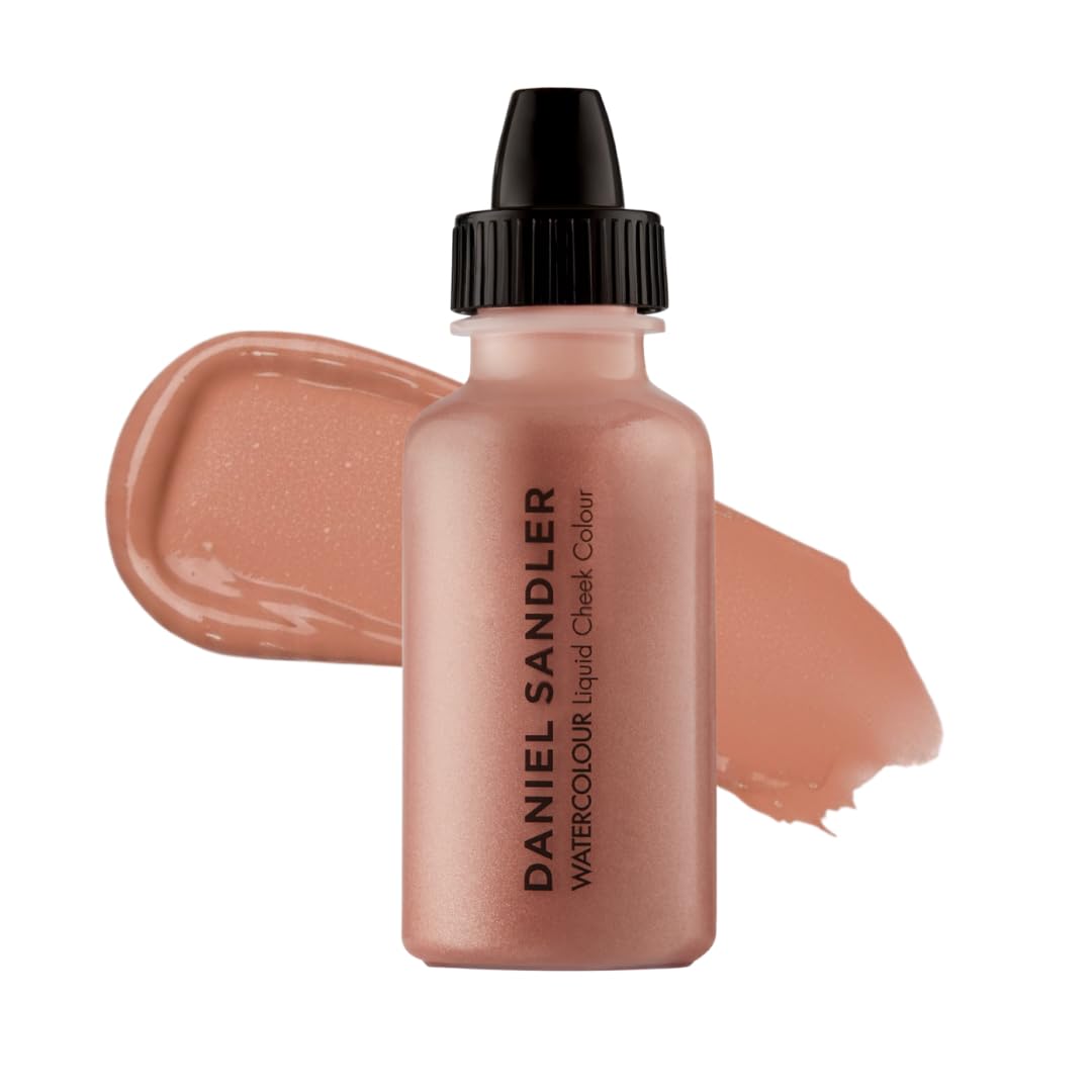 Daniel Sandler WATERCOLOUR LIQUID ILLUMINATOR 'ELEGANCE' 15ml – Liquid Shimmer Makeup, Highlighter – Oil-Free, Lightweight, Buildable & Long-Lasting for Cheeks, Lips