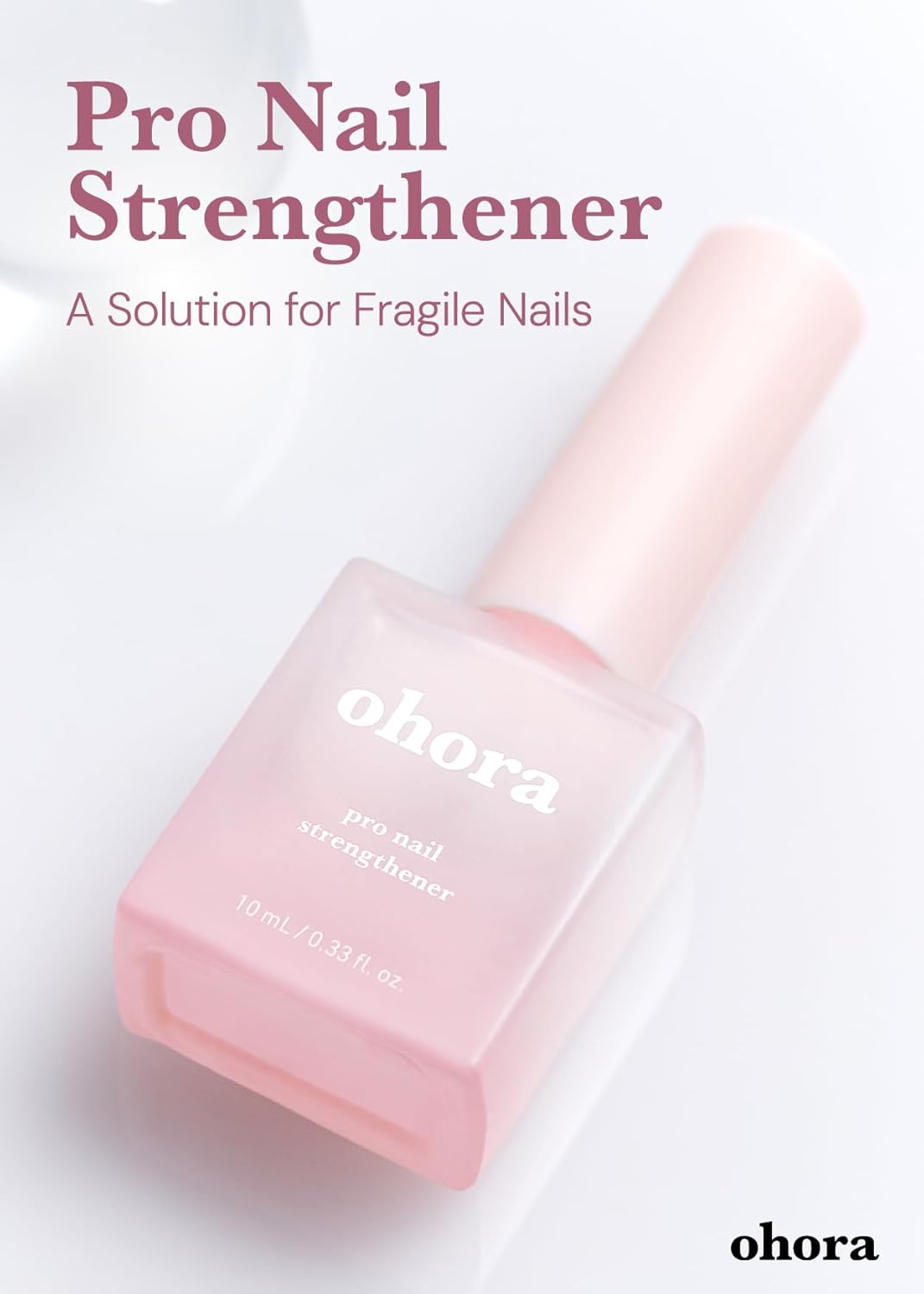 Gel Nail Care Pro Strengthener - Corrects Nail Texture for Easy Application | Salon-Quality Semi-Cured Gel Strips