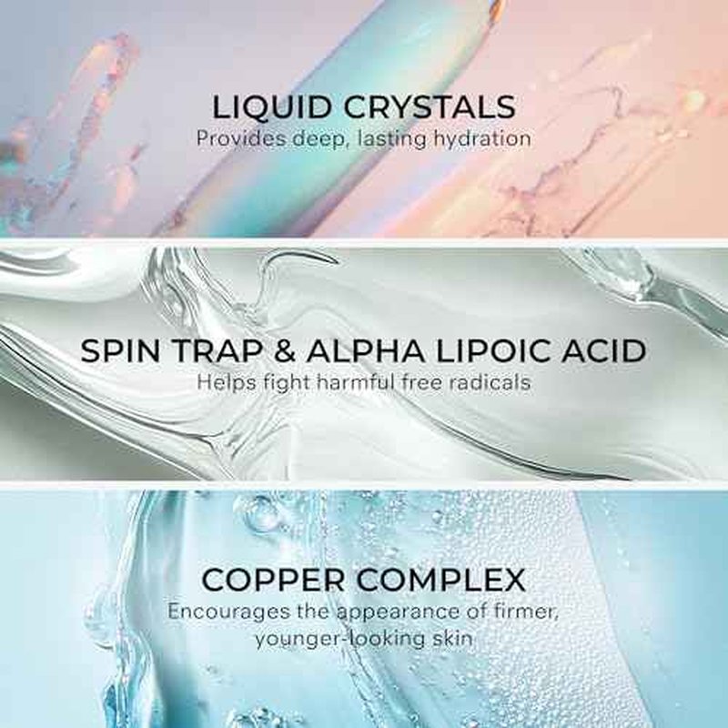 COSMEDIX Under Eye Serum for Dark Circles & Puffiness, Opti Crystal - Lifting & Firming Liquid Serum for Fine Lines & Wrinkles - Brightening, Moisturizing, & Hydrating Anti Aging Eye Puffy Bags Serum