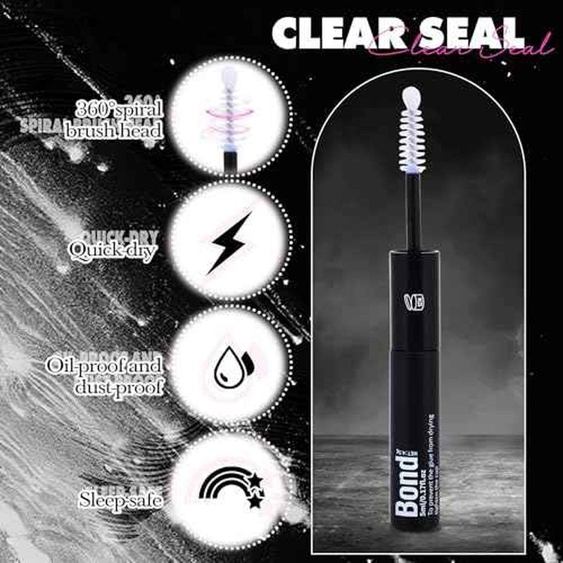 Lash Glue Waterproof Eyelash Glue Strong Hold Lash Cluster Glues 2 in 1 Lash Bond and Seal for Lash Extension Long-Lasting Eyelash Adhesives DIY Lashes at Home by zanlufly