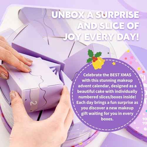 Color Nymph Makeup Advent Calendar 2025, 24 Days Advent Calendar Mystery Box for Christmas, Makeup Gift Sets - Xmas Beauty Countdown Calendar Cosmetics Kit for Women Girls Teens Daughters #Purple