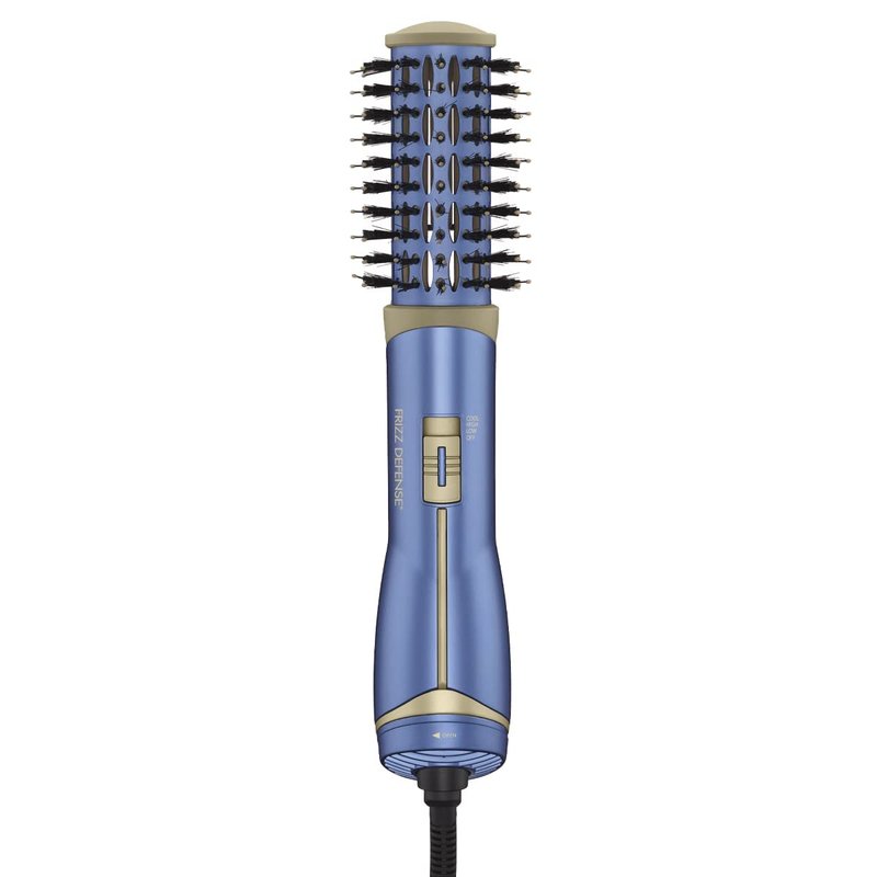 Conair Nano Titanium Ceramic Frizz Defense 1½” (38 mm) Compact Lightweight Hot Air Styling Curl, Straighten, Waver Brush - BC850