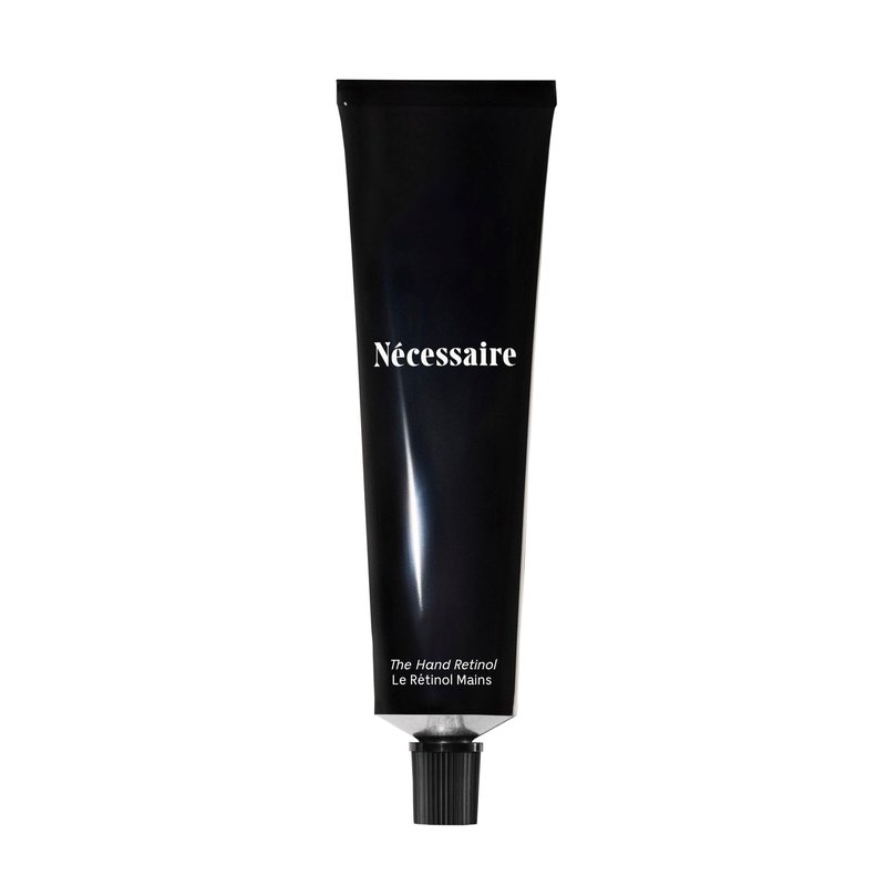 Nécessaire The Hand Retinol. Anti-Age Repair Serum. For Crepiness, Wrinkles, Spots, Brittle Cuticles. 0.25% Pure Retinol. 5% AHA. Dermatologist-Tested. Hypoallergenic. Non-Comedogenic. 2.2 fl oz.