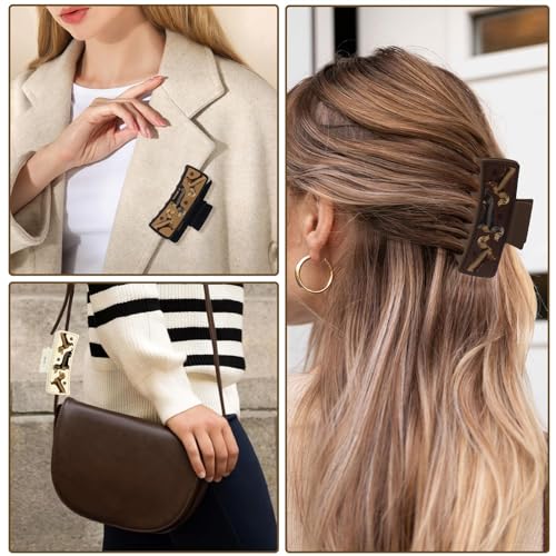 Dachshund Gifts for Women 3PCS Dachshund Hair Claw Clips Leather Weiner Dog Hair Clip Non Slip Cute Animal Claw Clip Hair Accessories for Christmas Thanksgiving Birthday