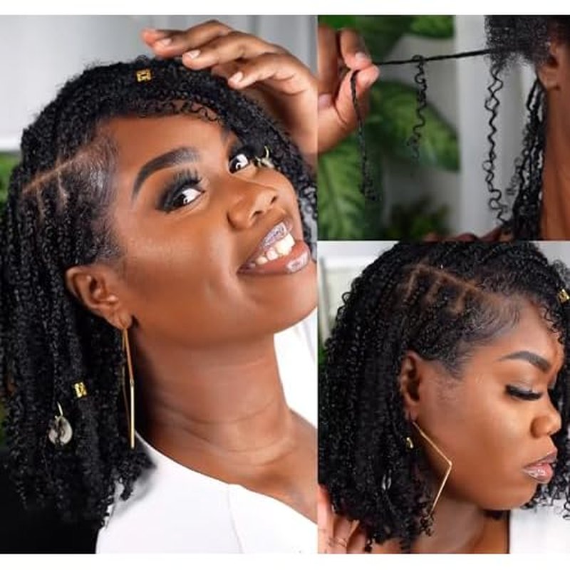 Afro Kinky Bulk Human Braiding Hair 100% Unprocessed Brazilian Virgin Human Hair Extensions Micro Kinky Curly Braids Hair Braids Double Drown Full End Bulk Hair 14 Inch 100g (Pack of 1)