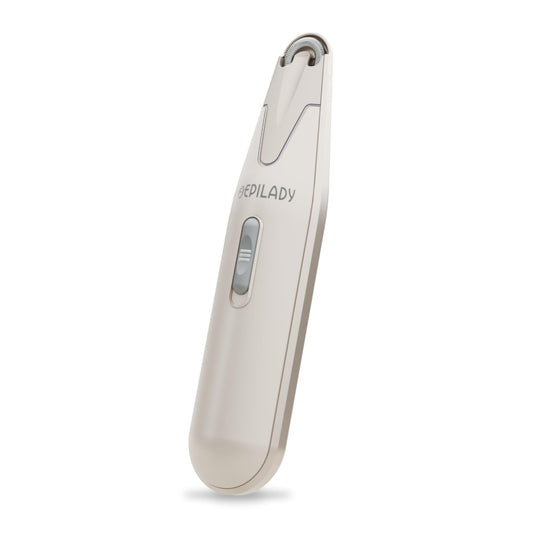 Epilady Esthetic Pearl Cordless Facial Epilator for Women, Compact Face Hair Removal Device, Precision Coil Tweezer System, Battery Powered, Includes Cleaning Brush, Trimming Guide, and Travel Pouch