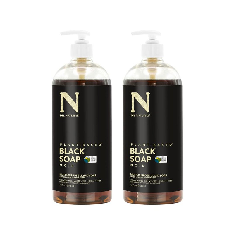 Dr. Natural Pure Black Liquid Soap 2-pack (Black, 64oz)