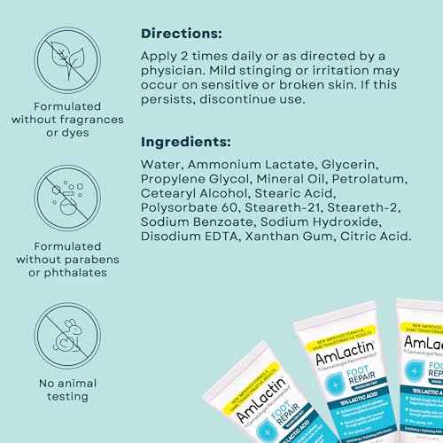 AmLactin Foot Repair Cream with Moisturizing Socks - Therapeutic Foot Cream for Dry Cracked Heels and Feet - No-Scrub Exfoliator and Moisturizer with 15% Lactic Acid AHA - 3 oz (Packaging May Vary)?