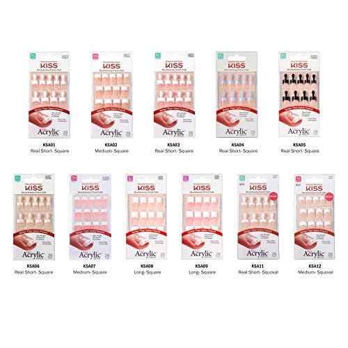 Kiss Salon Acrylic French Kit Sure Thing Medium