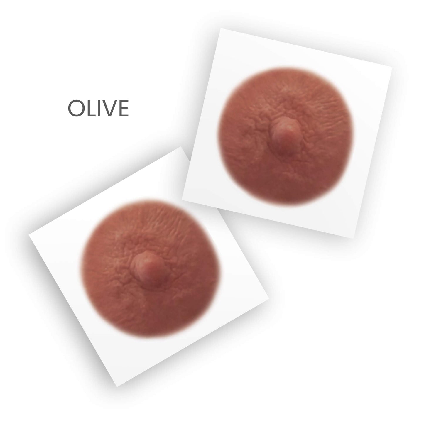 TataTattoos Temporary Realistic Nipple/Areola Tattoos – Non-Surgical for Mastectomy Recovery – for Post Breast Cancer Surgery (Olive, Medium (Pack of 4))